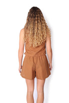 OM Designs OM Design Betty Shorts - Mocha OM Design Betty Shorts - Flax Splash Swimwear Womens Clothing