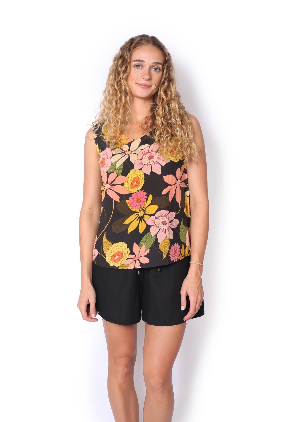 OM Designs OM Design Camille Top - Exotic Vibes OM Design Zoe Top - Orange Garden Splash Swimwear Womens Clothing