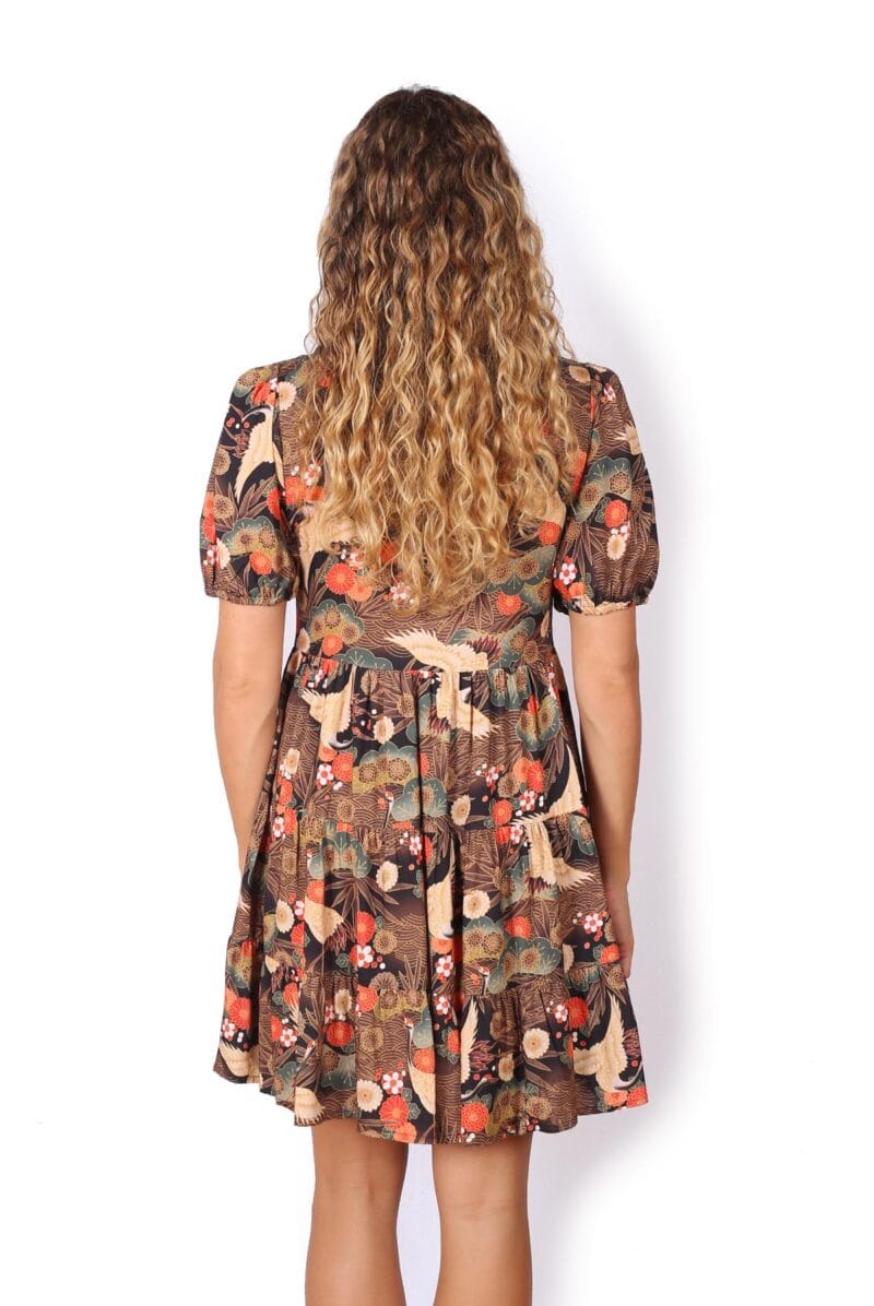 OM Designs OM Design Manali Dress (Short) - Black Cranes OM Design Manali Dress (Short) - Wild Flowers* Splash Swimwear Womens Clothing