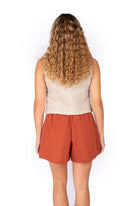 OM Designs Om Design Maya Top - Flax Om Design Maya Top - Flax Splash Swimwear Womens Clothing