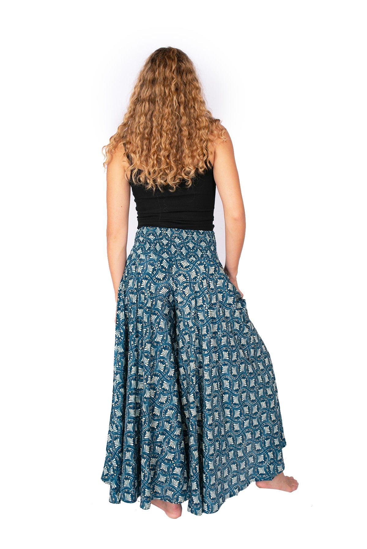 OM Designs Om Design Meera Pants - Navy Gold Fans Om Design Meera Pants - Navy Gold Fans Splash Swimwear Womens Clothing