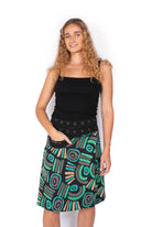 OM Designs Om Design New Energy Skirt (Long) - Daisys Marine/Abstract Black Om Design New Energy Skirt (Long) - Daisys Marine/Abstract Black Splash Swimwear Womens Clothing O/S 1000023728