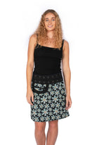 OM Designs Om Design New Energy Skirt (Short) - Abstract Blue/Daisys Black Om Design New Energy Skirt (Short) - Abstract Blue/Daisys Black Splash Swimwear Womens Clothing O/S 1000023725