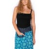 OM Designs Om Design New Energy Skirt (Short) - Daisys Marine/Abstract Black Om Design New Energy Skirt (Short) - Daisys Marine/Abstract Black Splash Swimwear Womens Clothing O/S 1000023727