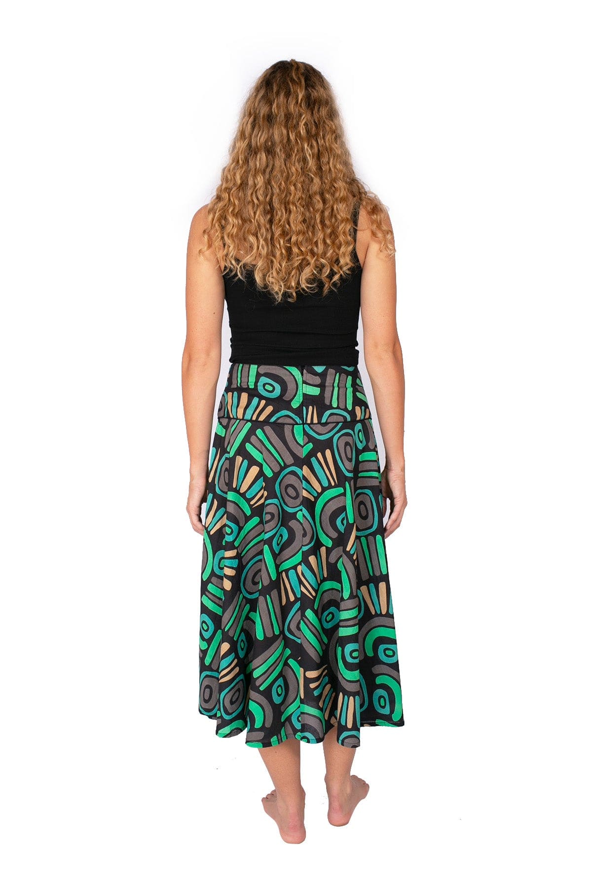 OM Designs OM Design Shalu Skirt - Abstract Black OM Design Shalu Skirt - Abstract Black Splash Swimwear Womens Clothing
