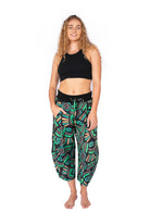 OM Designs Om Design Yoga Pants - Abstract Black Om Design Yoga Pants - Abstract Black Splash Swimwear Womens Clothing