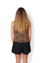 OM Designs OM Design Zoe Top - Black Garden OM Design Zoe Top - Orange Garden Splash Swimwear Womens Clothing