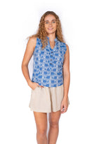 OM Designs OM Design Zoe Top - Blue Fish* OM Design Zoe Top - Blue Fish* Splash Swimwear Womens Clothing