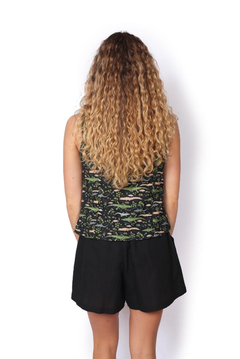 OM Designs OM Design Zoe Top - Brooke's Crocs Black OM Design Zoe Top - Orange Garden Splash Swimwear Womens Clothing