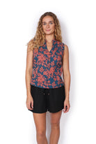 OM Designs OM Design Zoe Top - Strawberry Musk OM Design Zoe Top - Orange Garden Splash Swimwear Womens Clothing