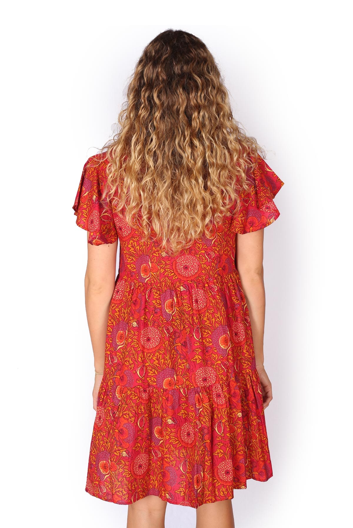 OM Designs OM Designs Ava Dress - Secret Garden Pink OM Designs Ava Dress - Secret Garden Pink Splash Swimwear Dresses