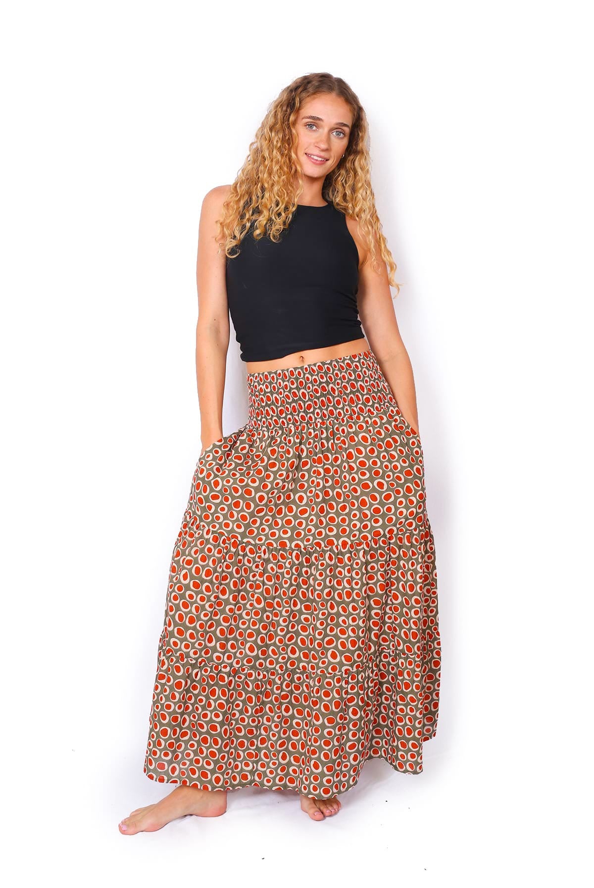 OM Designs OM Designs Durga Maxi Skirt - Thar Desert OM Designs Durga Maxi Skirt - Thar Desert Splash Swimwear Skirt
