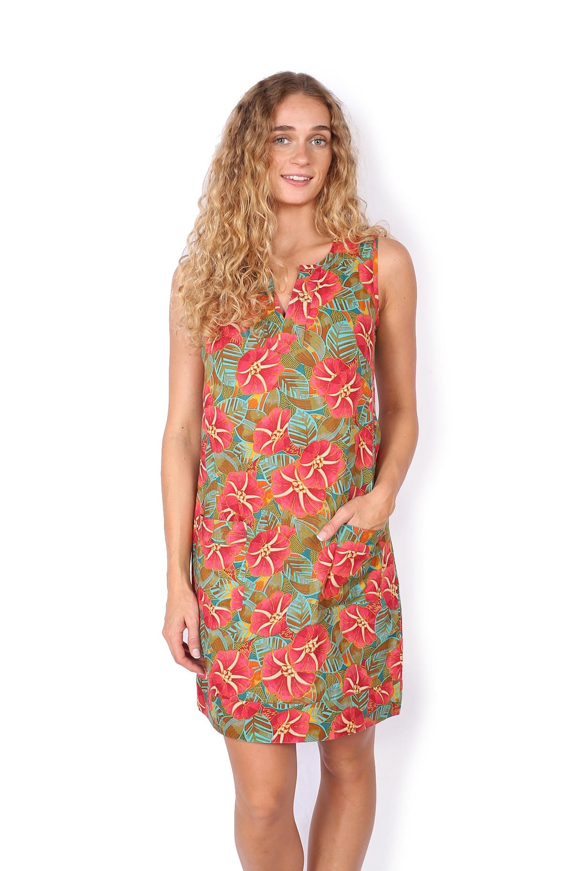 OM Designs OM Designs Hai Dress - Hibiscus OM Designs Hai Dress - Hibiscus Splash Swimwear Dresses