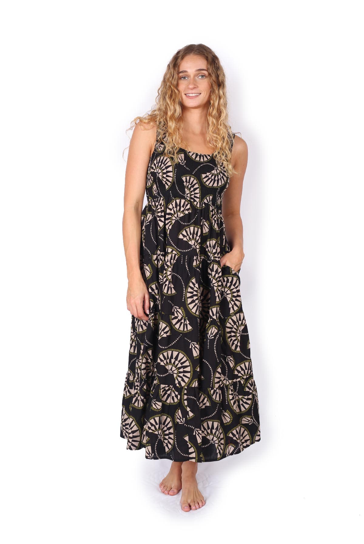OM Designs OM Designs Long Puri Dress - Parasol Black OM Designs Long Puri Dress - Parasol Black Splash Swimwear Dresses