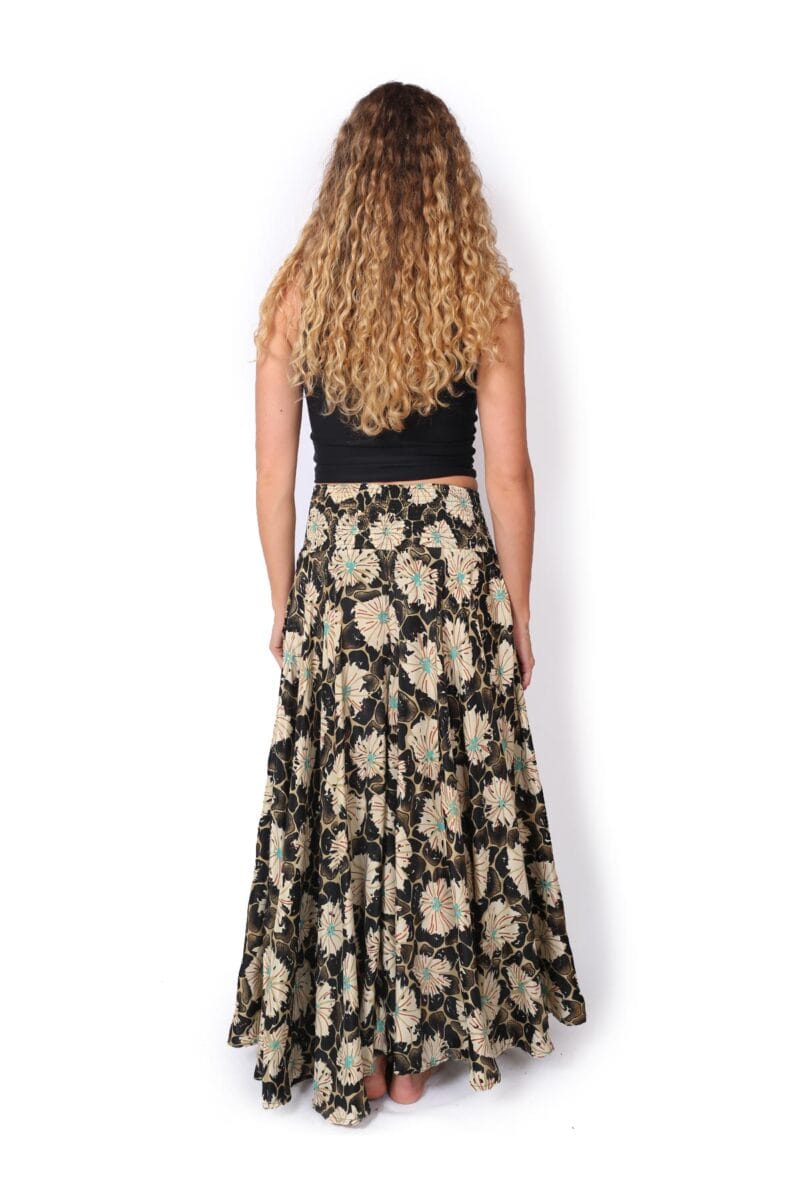 OM Designs OM Designs Meera Pant - Cream Flower Gold OM Designs Meera Pant - Cream Flower Gold Splash Swimwear Womens Pants