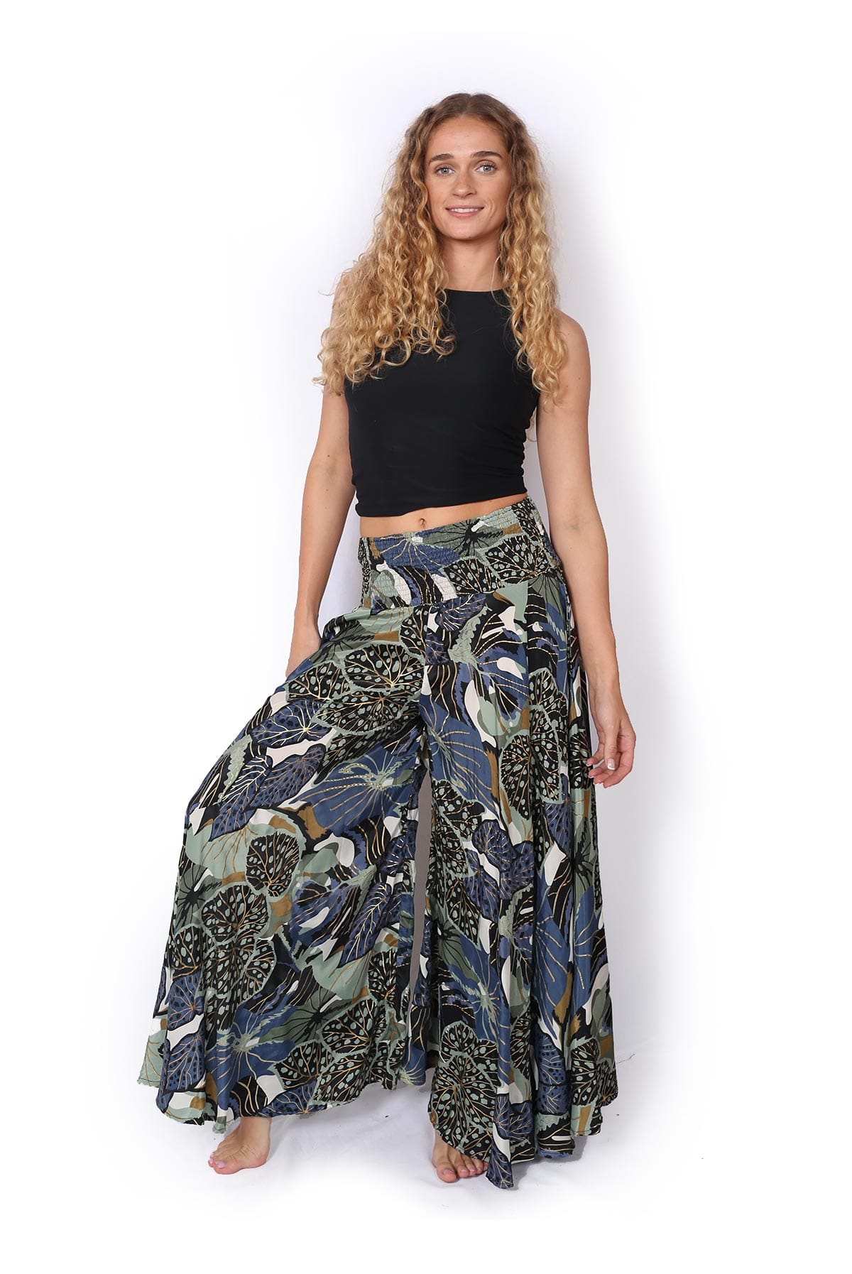 OM Designs OM Designs Meera Pant - Golden Jungle OM Designs Meera Pant - Golden Jungle Splash Swimwear Womens Pants