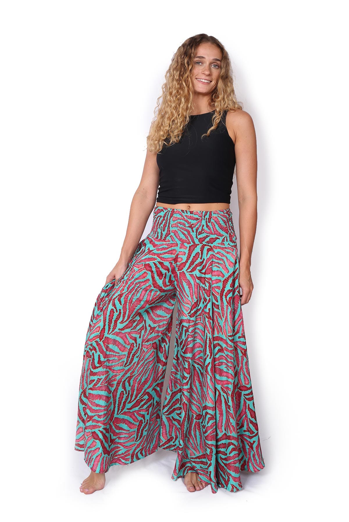 OM Designs OM Designs Meera Pant - Pink Zebra OM Designs Meera Pant - Pink Zebra Splash Swimwear Womens Pants