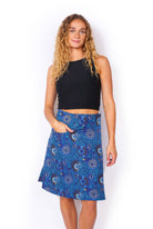 OM Designs OM Designs Reversible Chameleon Skirt - Secret Garden Blue/Pink OM Designs Reversible Chameleon Skirt - Secret Garden Blue/Pink Splash Swimwear Skirt O/S 1000030823