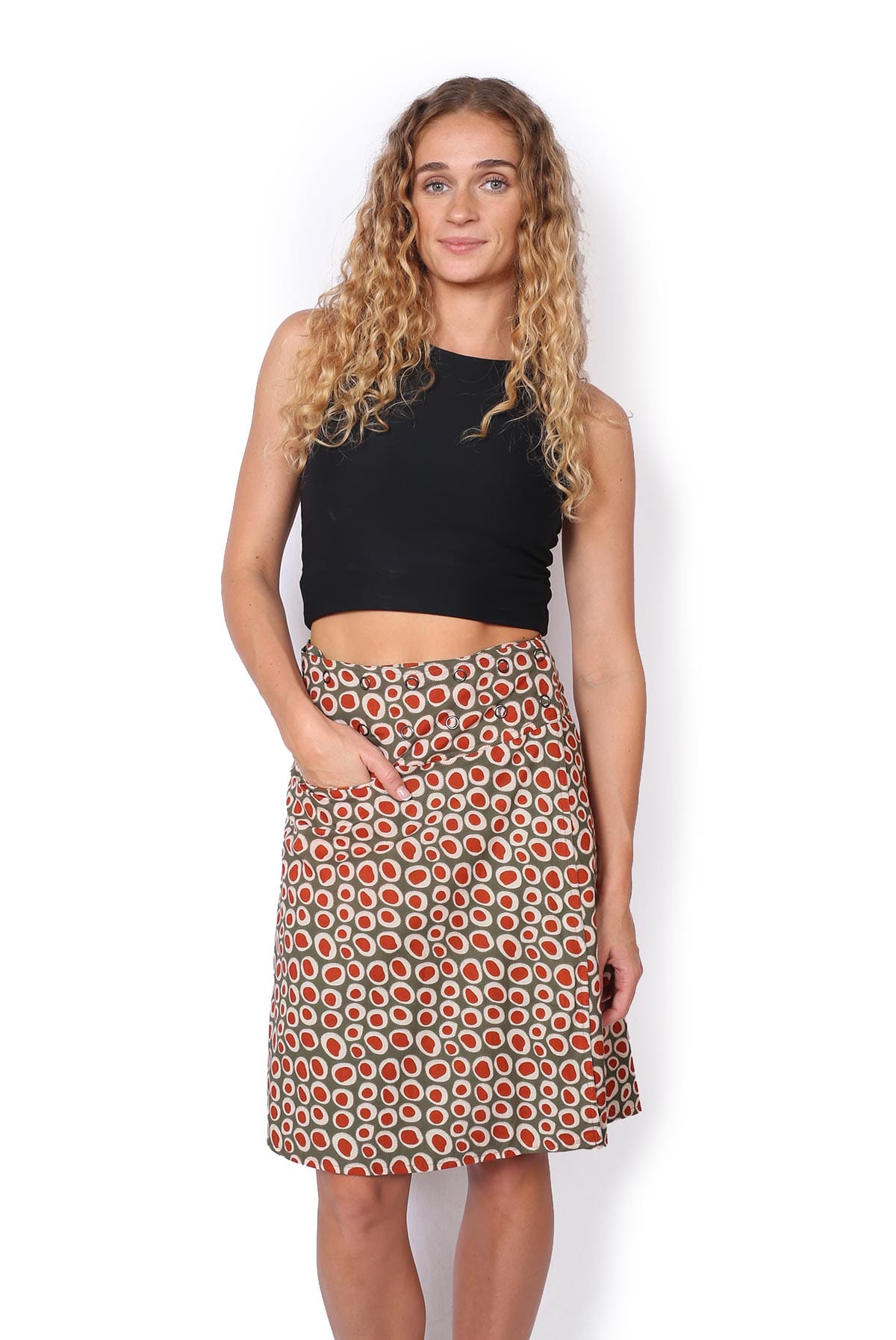 OM Designs OM Designs Reversible Chameleon Skirt - Thar Desert/Spiral Green OM Designs Reversible Chameleon Skirt - Thar Desert/Spiral Green Splash Swimwear Skirt O/S 1000030822