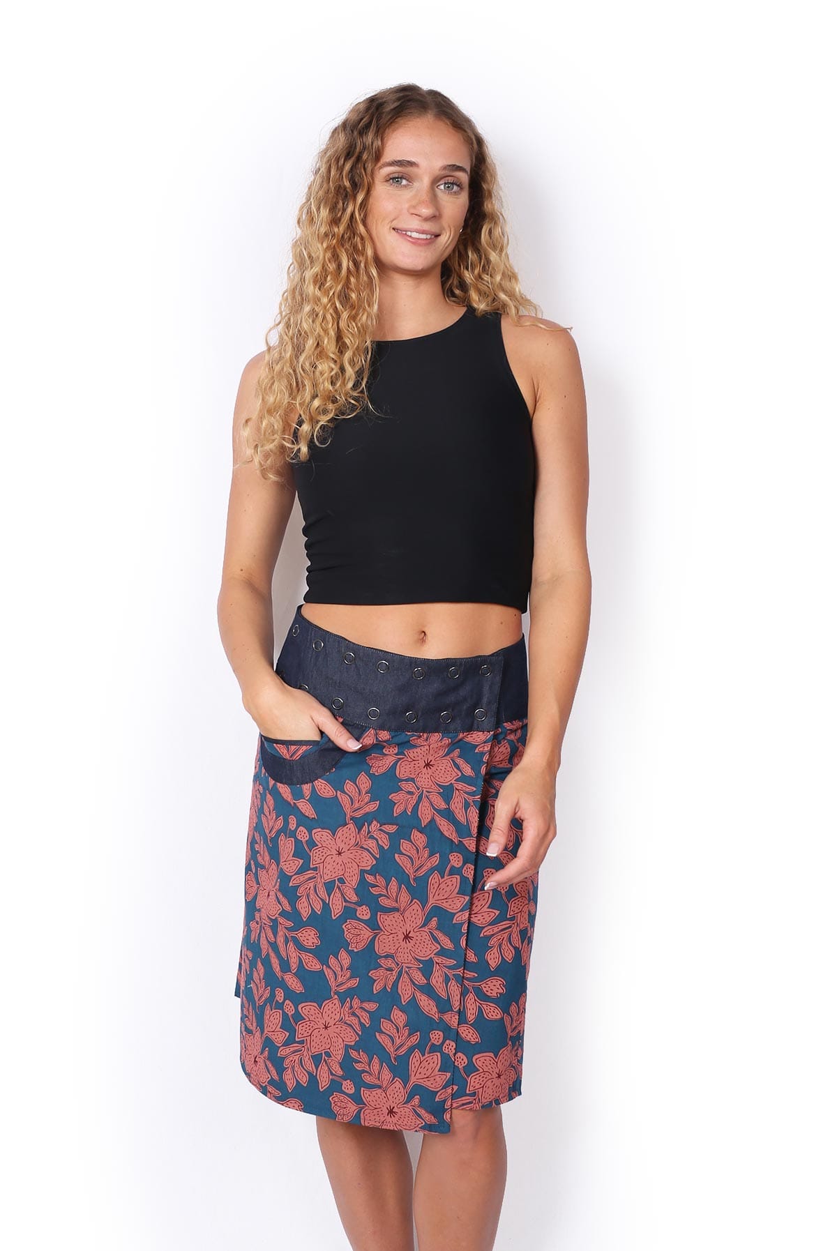 OM Designs OM Designs Reversible New Energy Skirt Long - Strawberry Musk/Bali Raya OM Designs Reversible New Energy Skirt Long - Strawberry Musk/Bali Raya Splash Swimwear Skirt O/S 1000030830