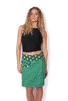 OM Designs OM Designs Reversible New Energy Skirt Short - Thar Desert/Spiral Green OM Designs Reversible New Energy Skirt Short - Thar Desert/Spiral Green Splash Swimwear Skirt O/S 1000030816
