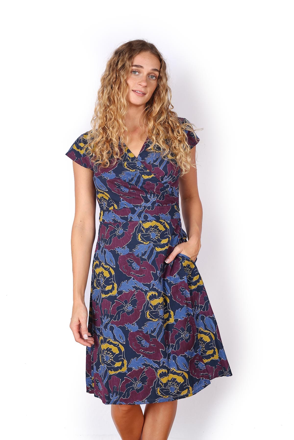 OM Designs OM Designs Rose Wrap Dress - Purple Haze OM Designs Rose Wrap Dress - Purple Haze Splash Swimwear Dresses
