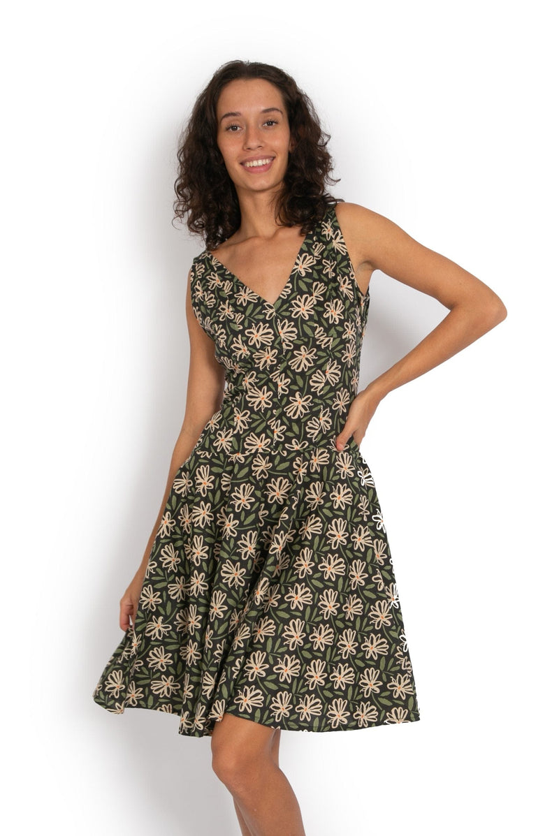 OM Designs Rajnandani Dress - Daisy Green* Splash Swimwear Clothing