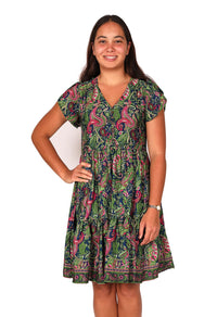 OM Designs Dresses Sasha Dress - Passion Green OM Designs Sasha Dress - Black