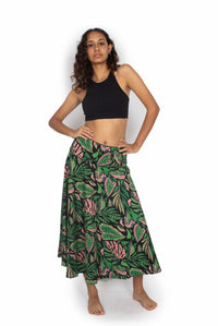 OM Designs Pants Shalu Skirt - Monstera Jungle