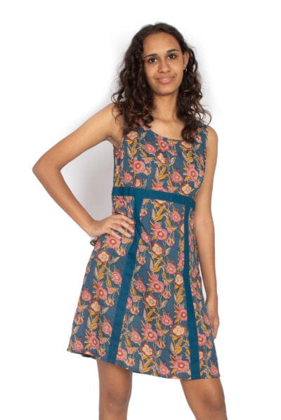 OM Designs Dresses Sucheeta Dress - Spring Flowers OM Designs Amore Dress - Bali Purple