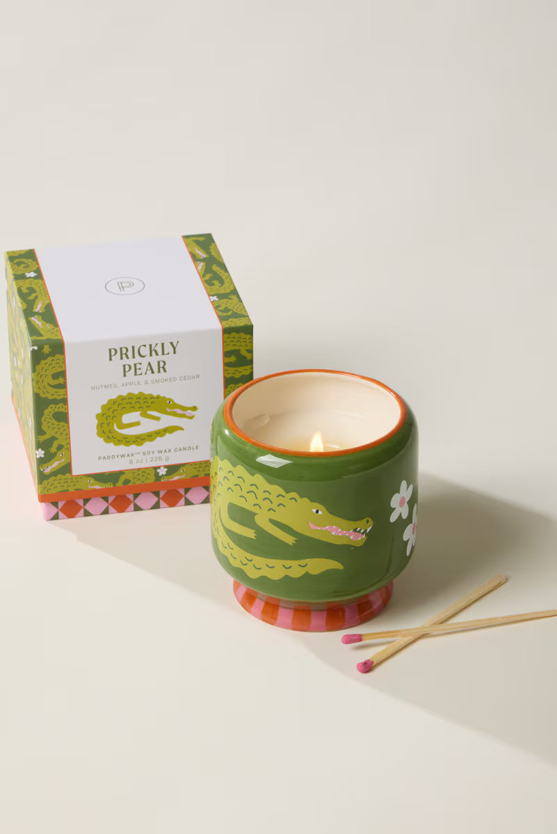 Paddywax A Dopo 8oz/226g Crocodile Ceramic Candle - Prickly Pear - ADD COST & SELLING PRICE AD0814BXAU A Dopo 8oz/226g Crocodile Ceramic Candle - Prickly Pear - ADD COST & SELLING PRICE Splash Swimwear Candles