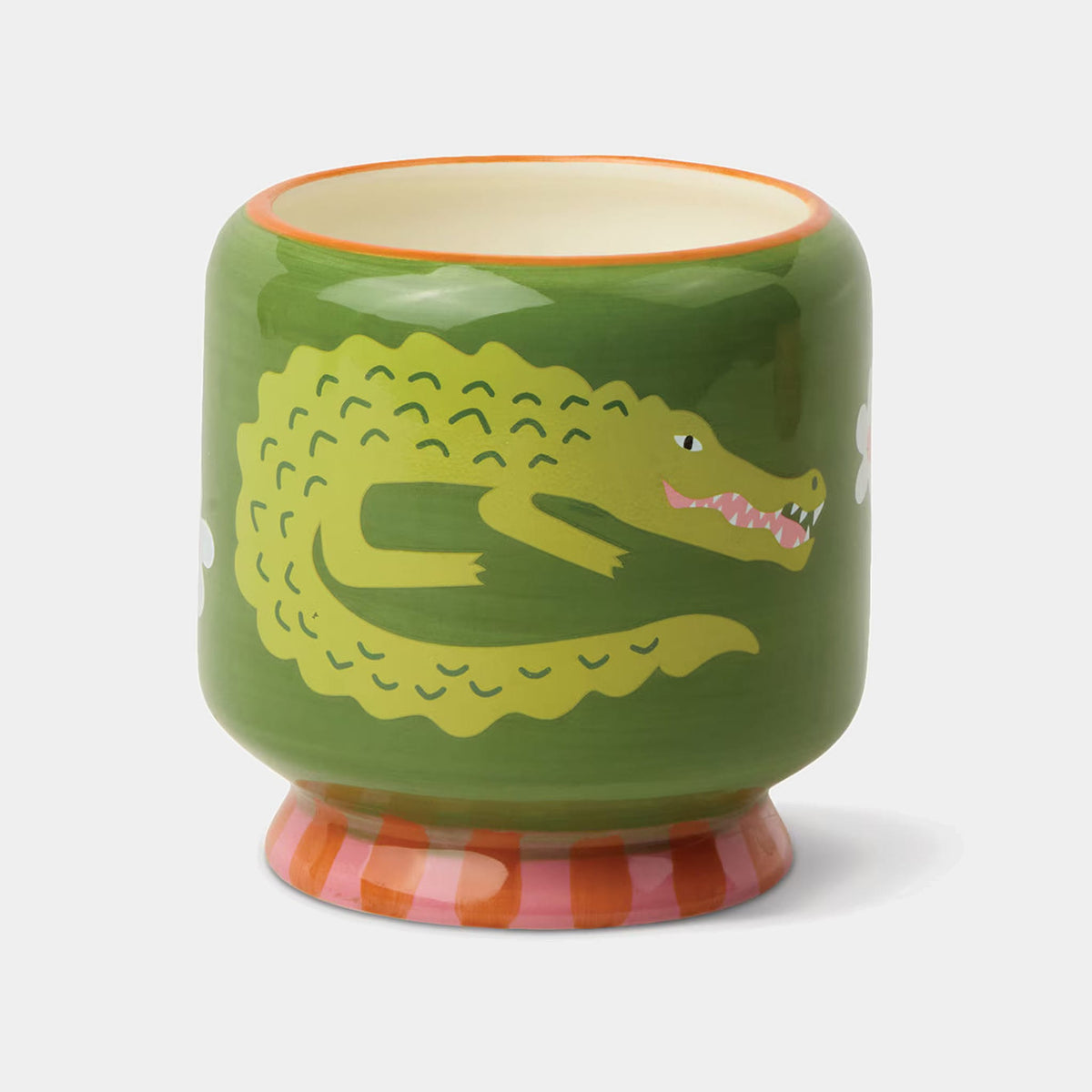 Paddywax Adopo Crocodile Ceramic Candle 8oz - Prickly Pear AD0814BXAU Adopo Crocodile Ceramic Candle 8oz - Prickly Pear Splash Swimwear Candles 840214824685