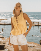 Paper Heart Paper Heart Tank Tops w/Ties PH11919-3 Paper Heart Tank Tops w/Ties Splash Swimwear Tops Butter / 6 9852998707130