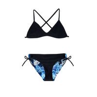 Girls Coral Coast Bikini Set - Coral Blue - Salty Ink - Splash Swimwear  - girls 8-16, Girls swimwear, Jul23, new arrivals, new kids, new swim, salty ink, Swim Seperates - Splash Swimwear 