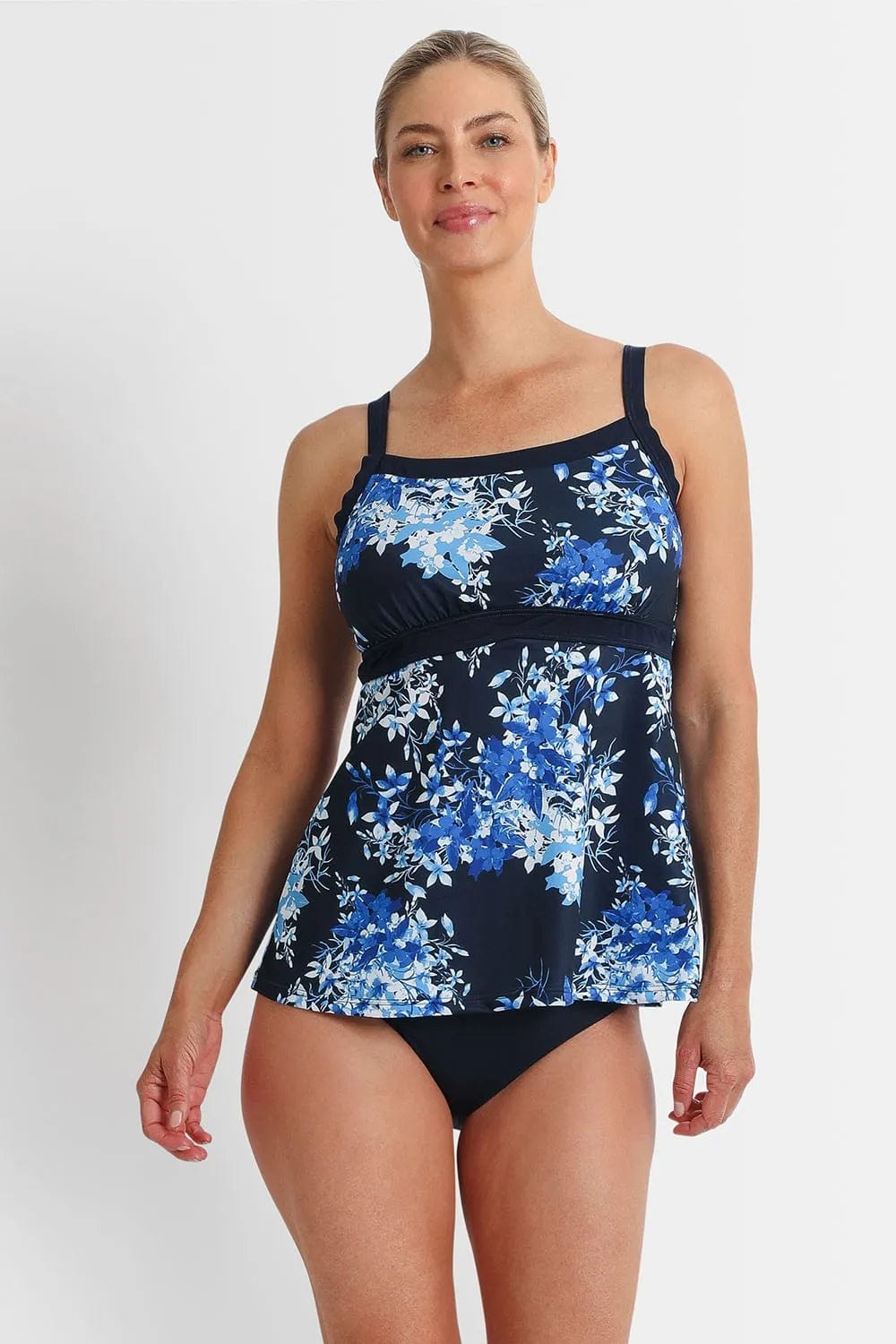 Pool Proof Blissful Mastectomy Swing Singlet - Navy PO61110MAS Pool Proof Blissful Mastectomy Swing Singlet - Navy Splash Swimwear Tankini Tops 14 9313513566545