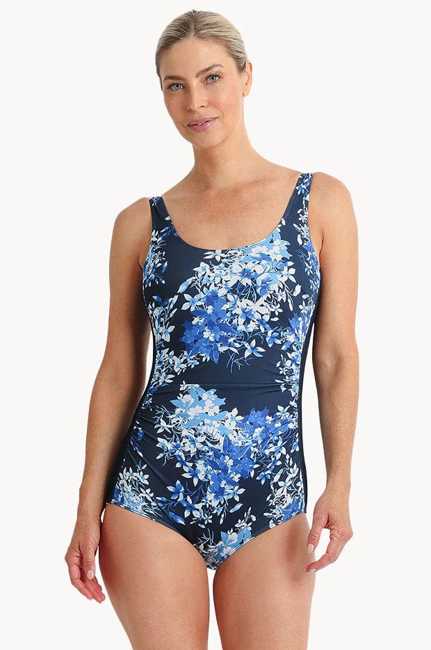 Pool Proof Blissful Pintuck Mastectomy One Piece - Navy PO61108MAS Pool Proof Blissful Pintuck Mastectomy One Piece - Navy Splash Swimwear One Pieces 20 9313513566255