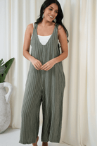 Portofino Portofino Salvatore Overalls - Khaki Portofino Salvatore Overalls - Khaki Splash Swimwear Playsuits & Jumpsuits Khaki / O/S