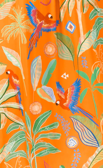 Possi the Label Freya Duster Vest Tropical Print - Orange PTL-FDV301 Shop Freya Duster Vest Tropical Print - Orange | Australian Tropical Fashion | Splash Swimwear Splash Swimwear O/S 794712264088