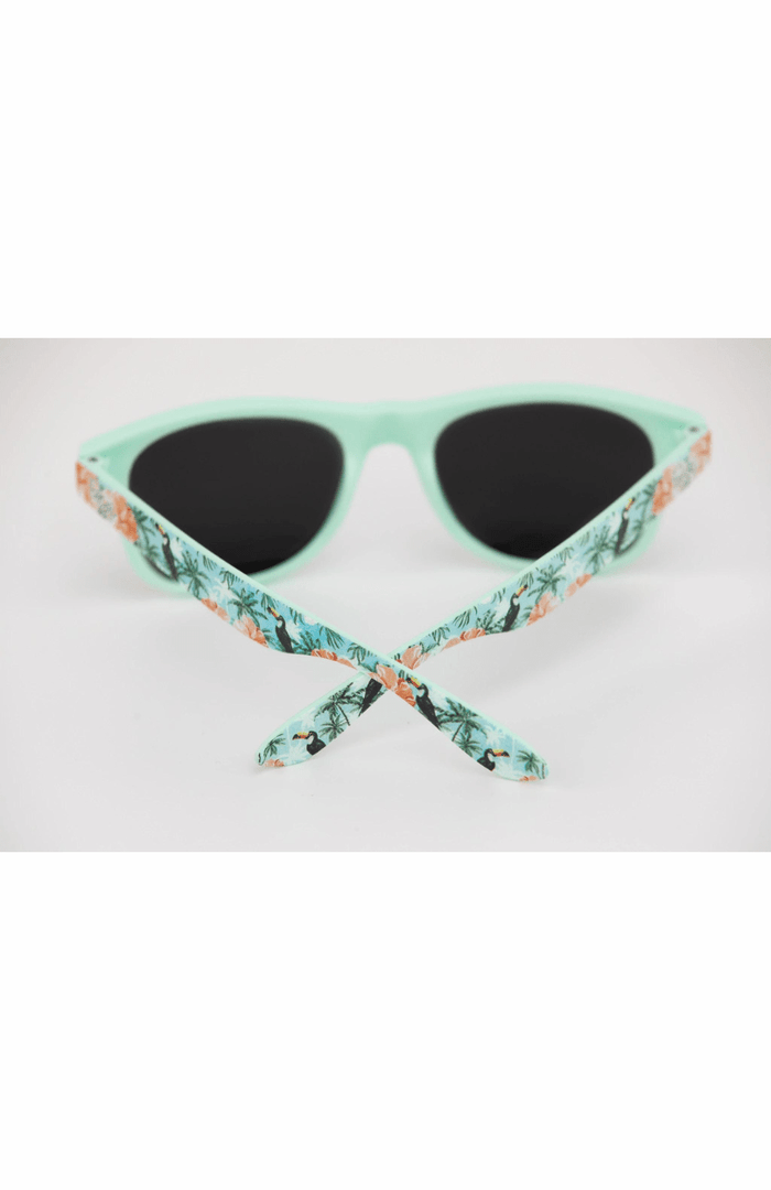 Possi the Label Ultra-Lite Sunglasses - Toucans & Hibiscus PSUN102 Splash Swimwear Sunglasses 794712263173