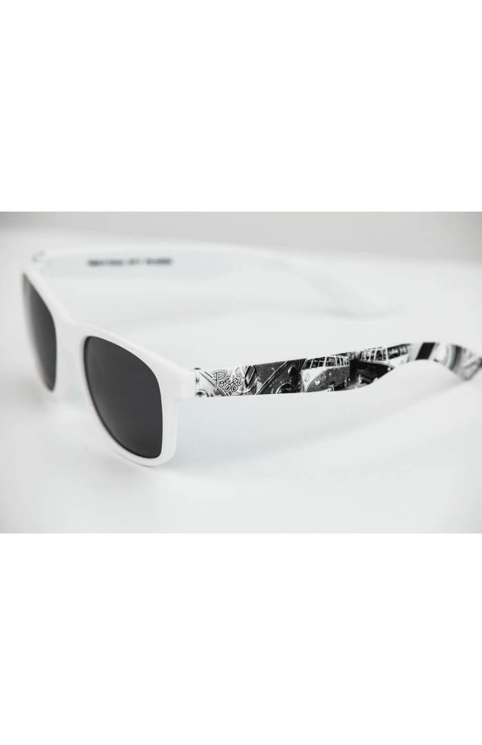 Possi the Label Ultra-Lite Sunglasses - White Kombis (White) PSUN110-W Splash Swimwear Sunglasses 794712263265