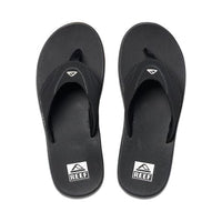 Reef Mens Fanning Thong Ipanema Brilliant 4 Thong - Black Splash Swimwear Footwear