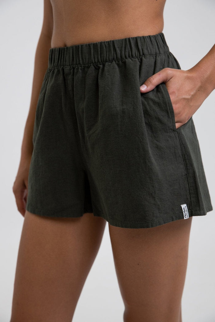 Classic Beach Short - Olive* - Rhythm Womens - Splash Swimwear  - rhythm, rhythm women, sept21, Shorts, womens shorts - Splash Swimwear 