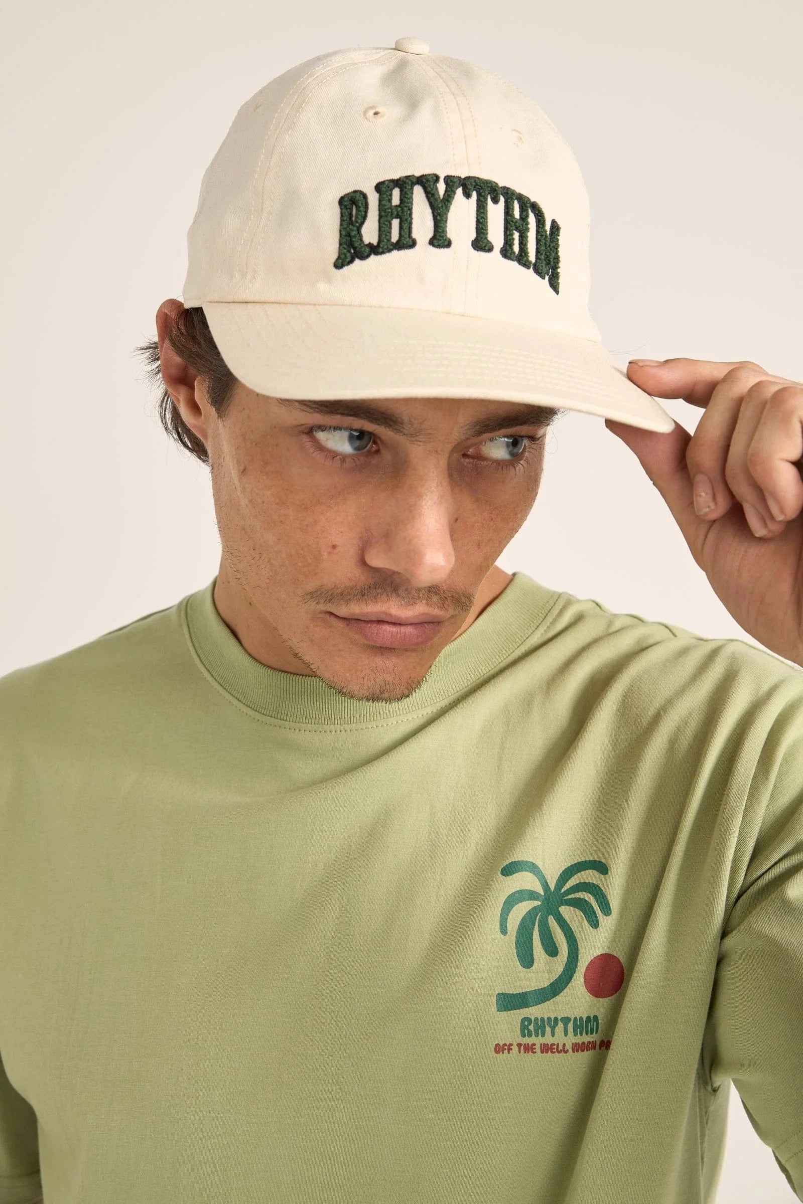 Rhythm Mens Arch Sports Cap - Bone 0125M-HW02-BON Arch Sports Cap - Bone Splash Swimwear Mens O/S 9360397115901