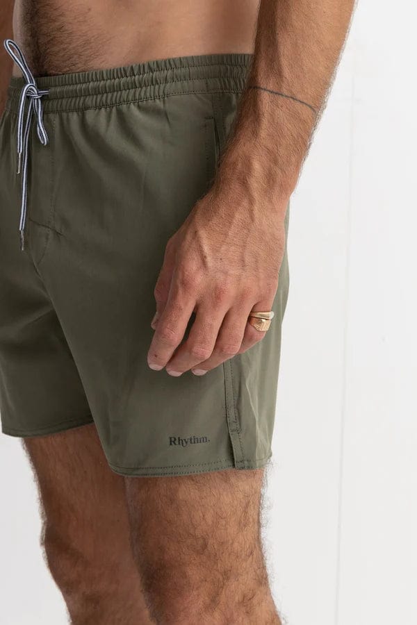 Rhythm Mens Classic Beach Short - Olive Rhythm Classic Beach Short - Olive