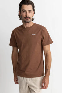 Rhythm Mens Classic Brand Tee - Chocolate* Rhythm Classic Brand Tee - Chocolate Splash Swimwear