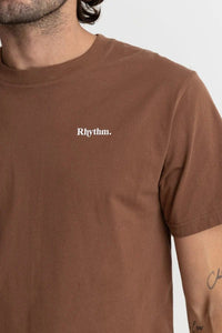 Rhythm Mens Classic Brand Tee - Chocolate* Rhythm Classic Brand Tee - Chocolate Splash Swimwear