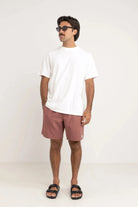Rhythm Mens Classic Linen Jam - Merlot Rhythm Classic Line Jam - Merlot Splash Swimwear Mens Shorts
