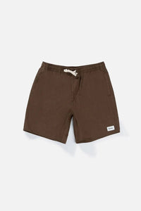 Rhythm Mens Classic Linen Jam Shorts - Chocolate Rhythm Classic Linen Jam