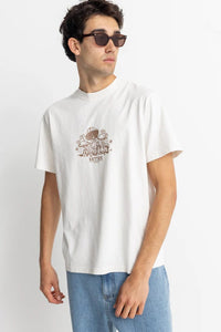 Rhythm Mens 0724M-PT07-WHT White / S Fanclub Vintage Ss T-Shirt Rhythm Fanclub Vintage Ss T-Shirt