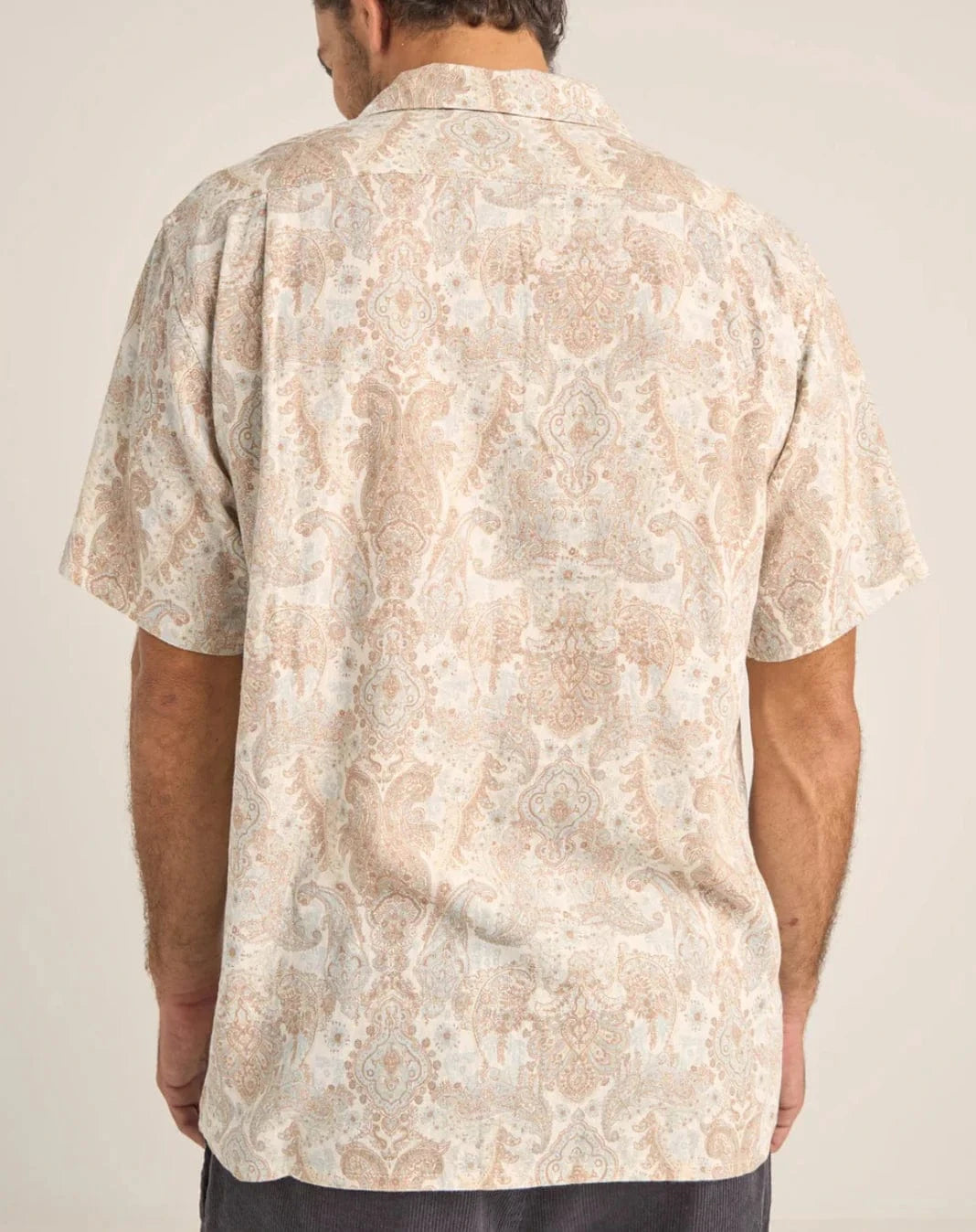 Rhythm Mens Jean Paisley SS Shirt - Cream Rhythm Jean Paisley SS Shirt - Cream Splash Swimwear Mens